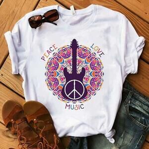 Peace Love Music Hippie Shirt